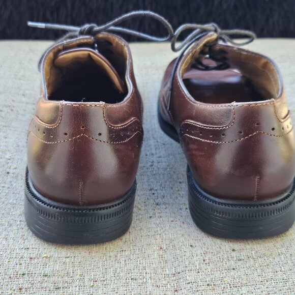 Nunn Bush Men Shoes Sherwood Comfort GEL Oxfords Dress Brown Shoe 9M - Picture 7 of 13